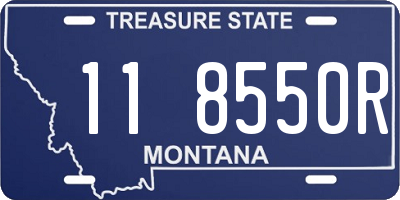 MT license plate 118550R