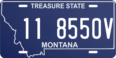 MT license plate 118550V