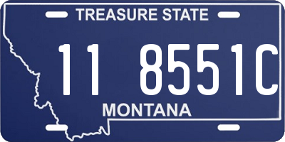 MT license plate 118551C