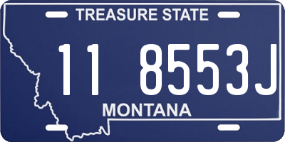 MT license plate 118553J