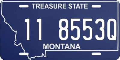 MT license plate 118553Q