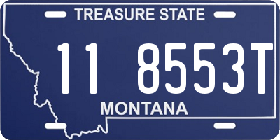 MT license plate 118553T