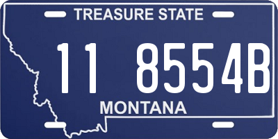 MT license plate 118554B