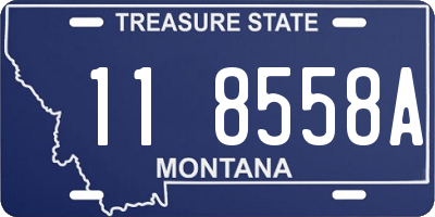 MT license plate 118558A