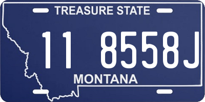 MT license plate 118558J