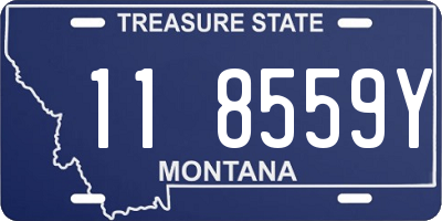 MT license plate 118559Y