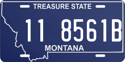 MT license plate 118561B