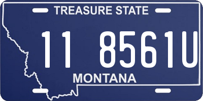 MT license plate 118561U