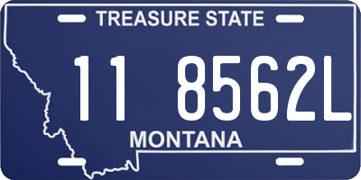 MT license plate 118562L