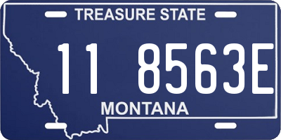 MT license plate 118563E