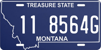 MT license plate 118564G