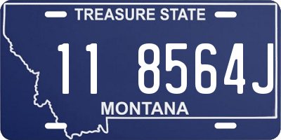 MT license plate 118564J