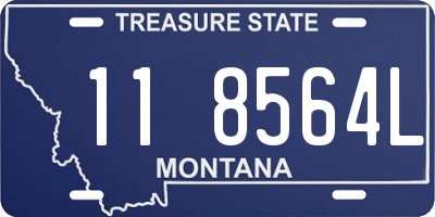 MT license plate 118564L