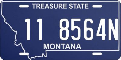 MT license plate 118564N