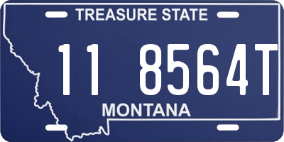 MT license plate 118564T