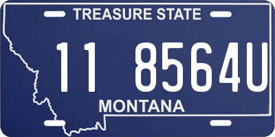 MT license plate 118564U