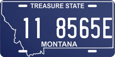 MT license plate 118565E