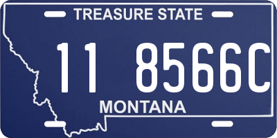 MT license plate 118566C