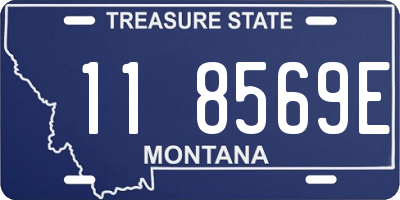 MT license plate 118569E