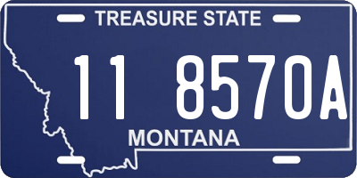 MT license plate 118570A