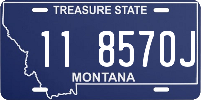 MT license plate 118570J