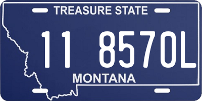 MT license plate 118570L
