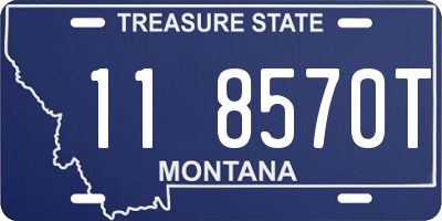 MT license plate 118570T