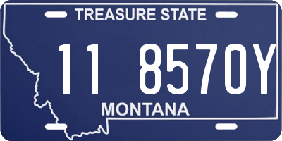 MT license plate 118570Y