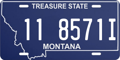 MT license plate 118571I