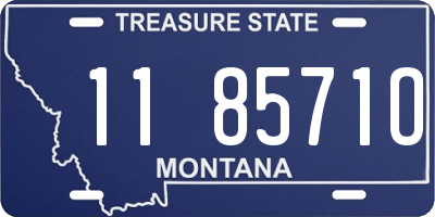 MT license plate 118571O