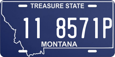 MT license plate 118571P