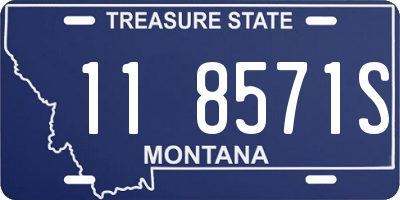 MT license plate 118571S