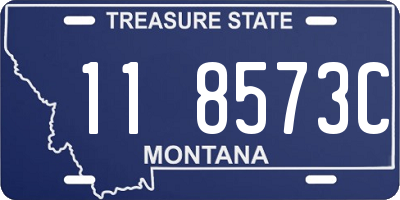 MT license plate 118573C