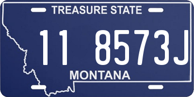 MT license plate 118573J