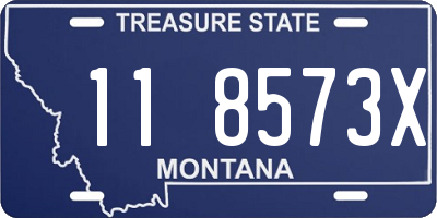 MT license plate 118573X