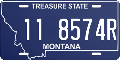 MT license plate 118574R