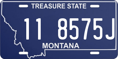 MT license plate 118575J