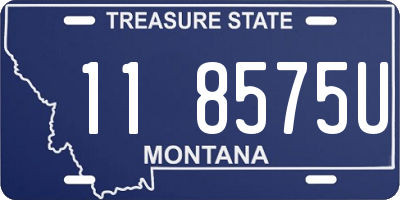 MT license plate 118575U