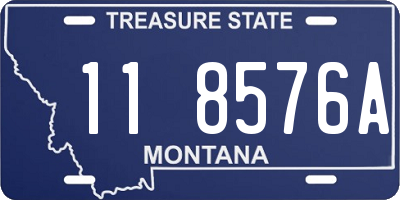 MT license plate 118576A