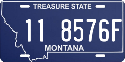 MT license plate 118576F