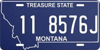 MT license plate 118576J