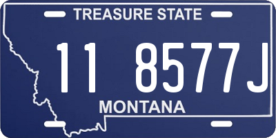 MT license plate 118577J