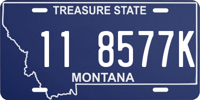 MT license plate 118577K