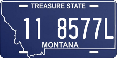 MT license plate 118577L