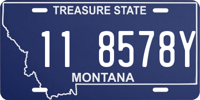 MT license plate 118578Y