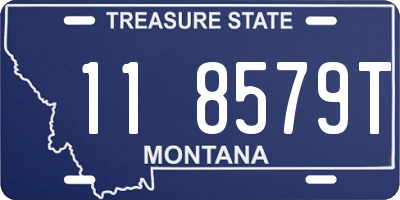 MT license plate 118579T