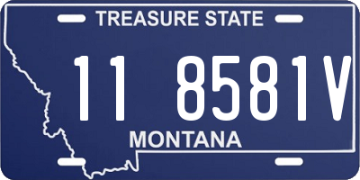 MT license plate 118581V