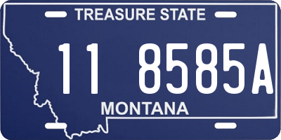 MT license plate 118585A
