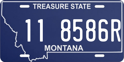 MT license plate 118586R