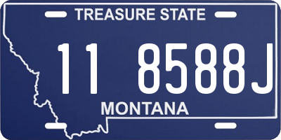 MT license plate 118588J